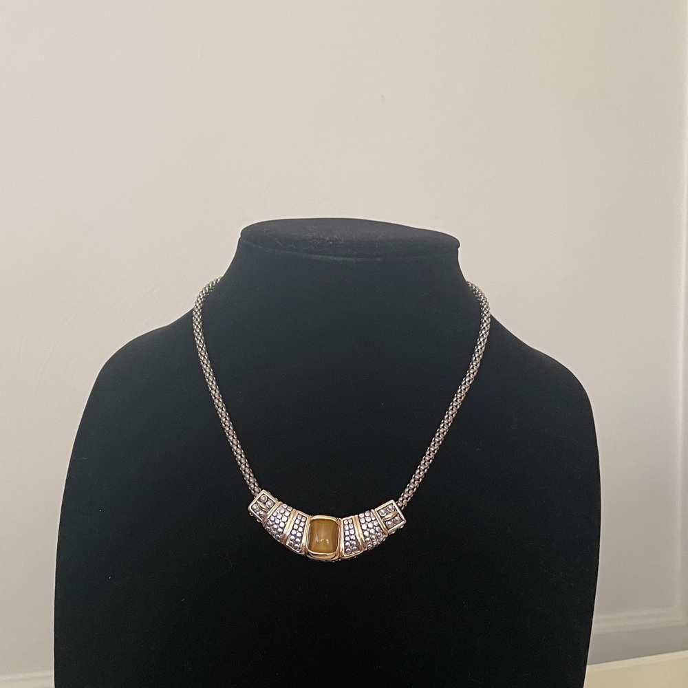 Vintage Roman Elegant Silver and Gold Necklace